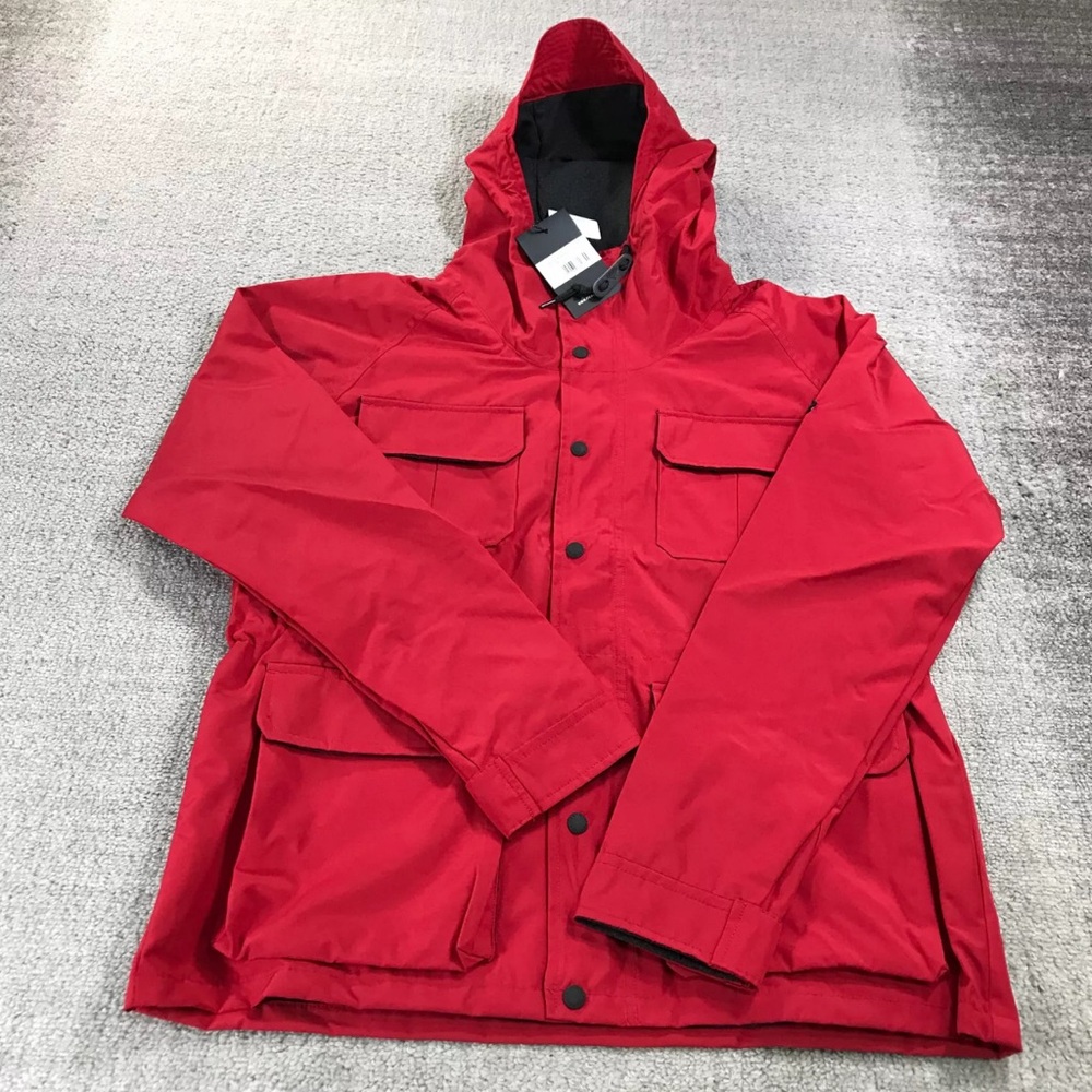 Penfield Jacket Mens Large  Kasson Hooded Parka Outdoor 80/20 Red Jacket SZ S